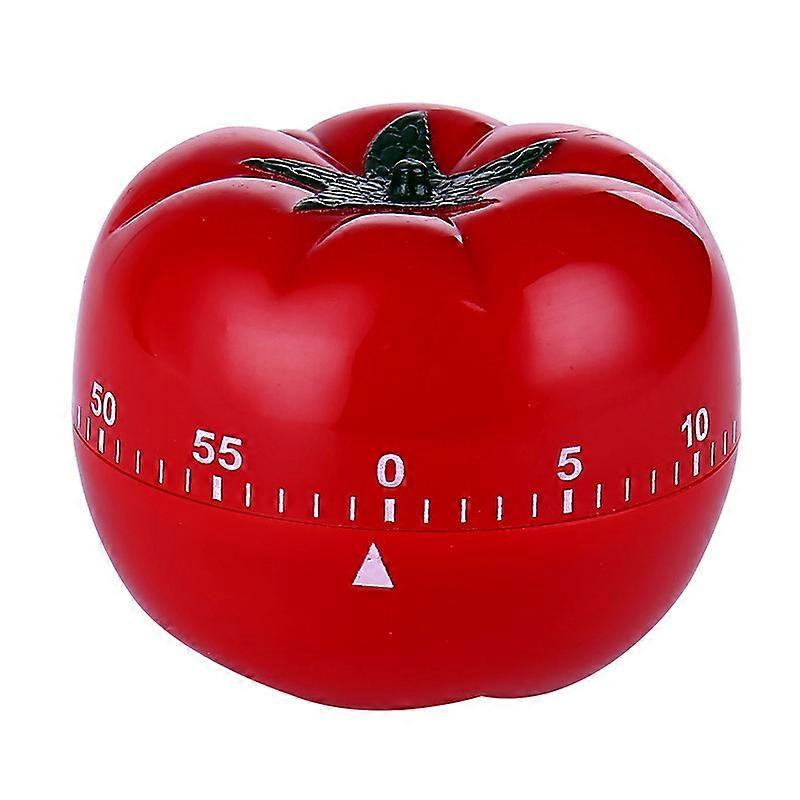 Kitchen Timer Baking Alarm Clock Tomato Reminder Mechanical Countdown Timer1Pcs-Red