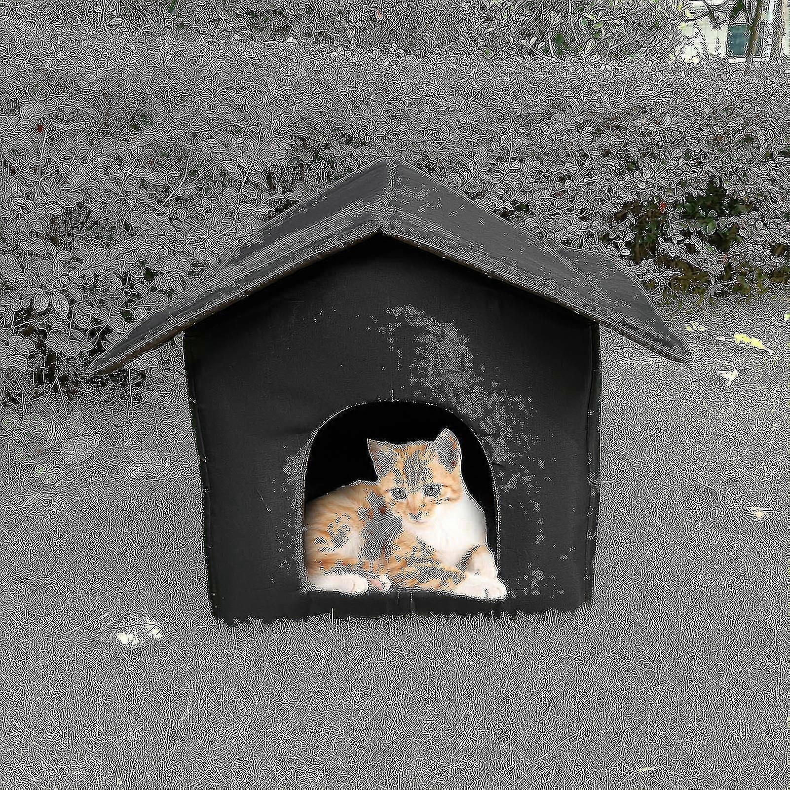 في الهواء الطلق القط البيت ، في الهواء الطلق القط البيت مانعة للطقس ، منزل الكلب في الأماكن المغلقة ، سميكة مانعة للطقس طوي القط خيمة ، الشتاء الدافئ أكسفورد القماش القطط الضالة هي