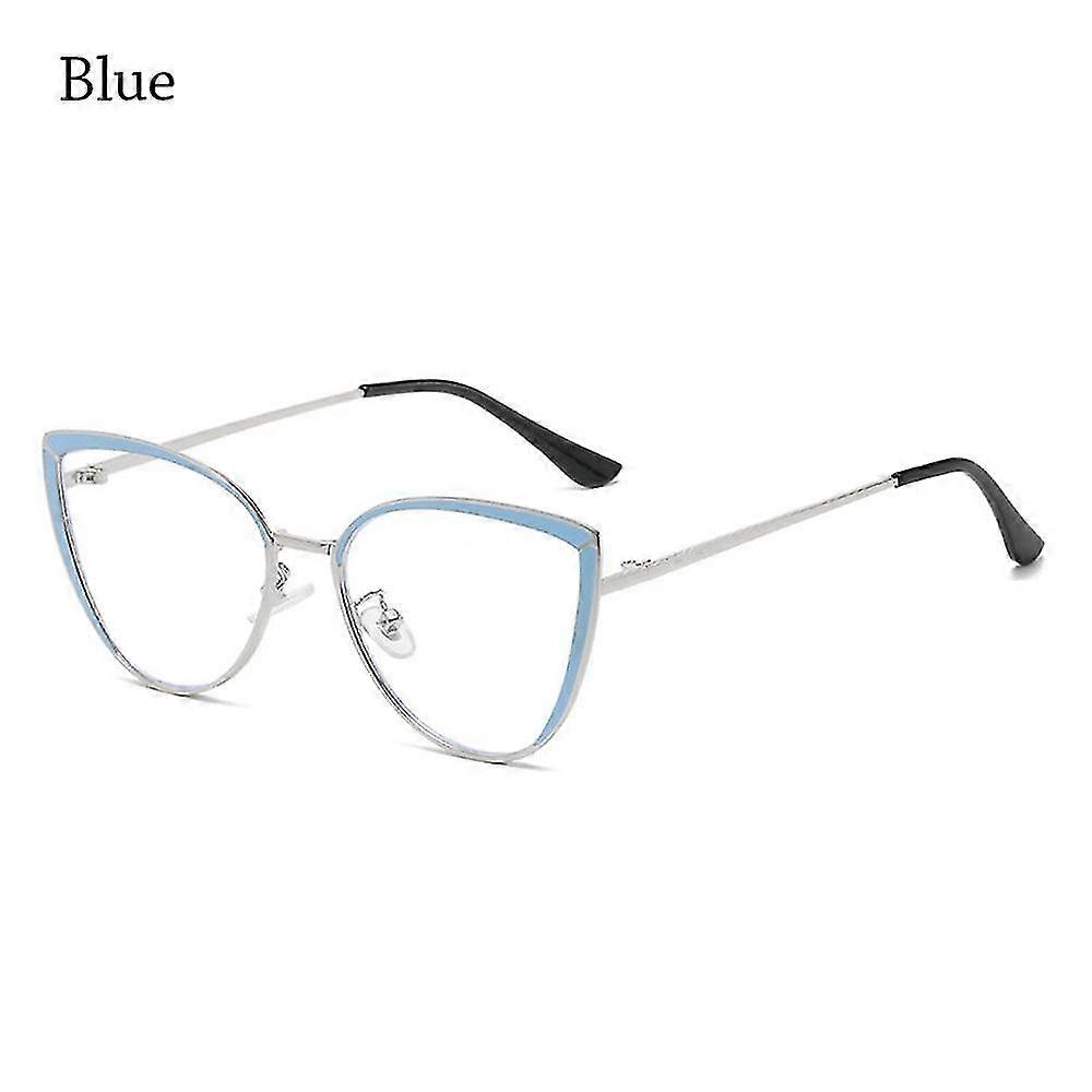 Tikuajgift 1pc Metal Round Frames Anti-blue Light Glasses Optical Frames Computer Glasses Eyewear Ul