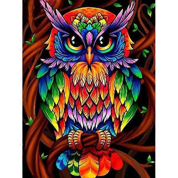 Diamond Painting-Eule 30x40 cm