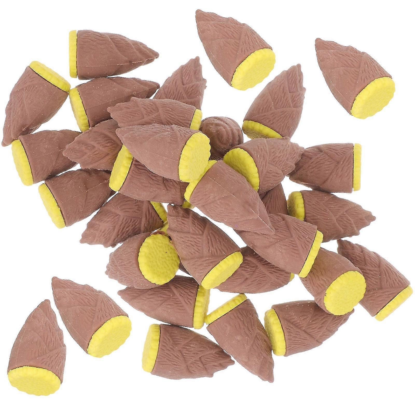 30pcs Vegetable Modeling Erasers Adorable Erasers Portable Students Erasers