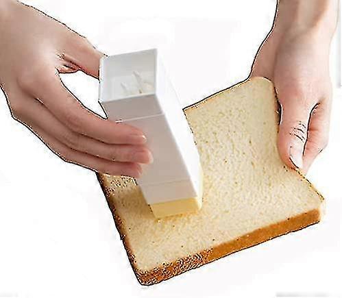 Butter Shaker, Rotating Butter Dish Dispenser With Lid (white)