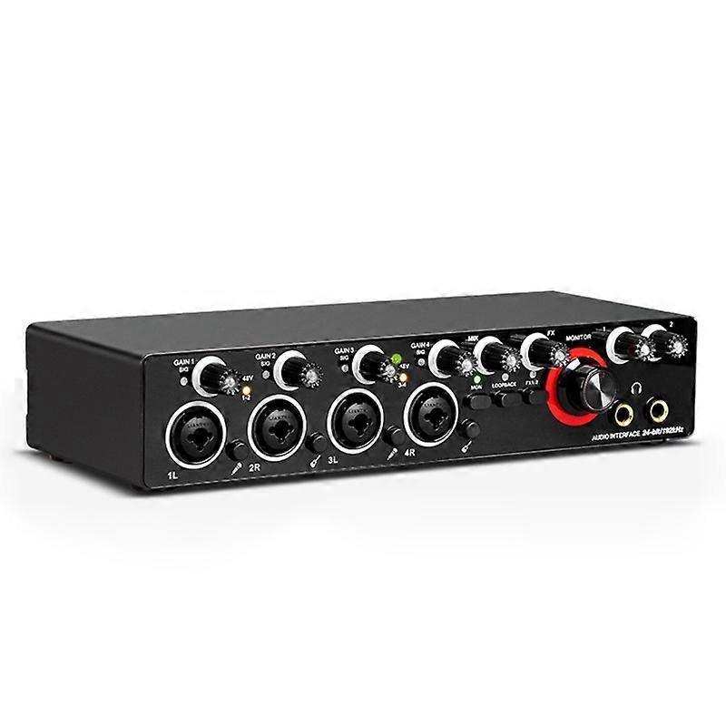 High-Performance Audio Interface Sound Card with 48vPhantom Power &USB DC5V