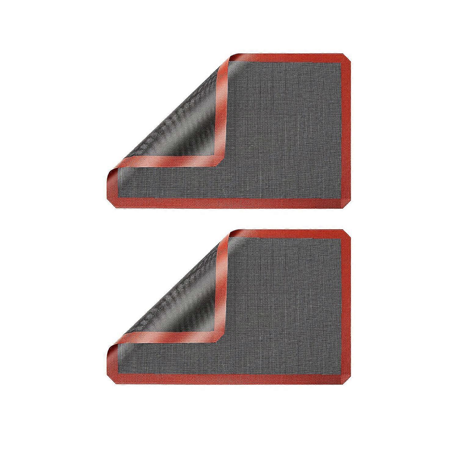 2Pcs Baking Mat Non-Stick Silicone Baking Pads Reusable Heat-resistant Baking Sheet for Home Kitchen