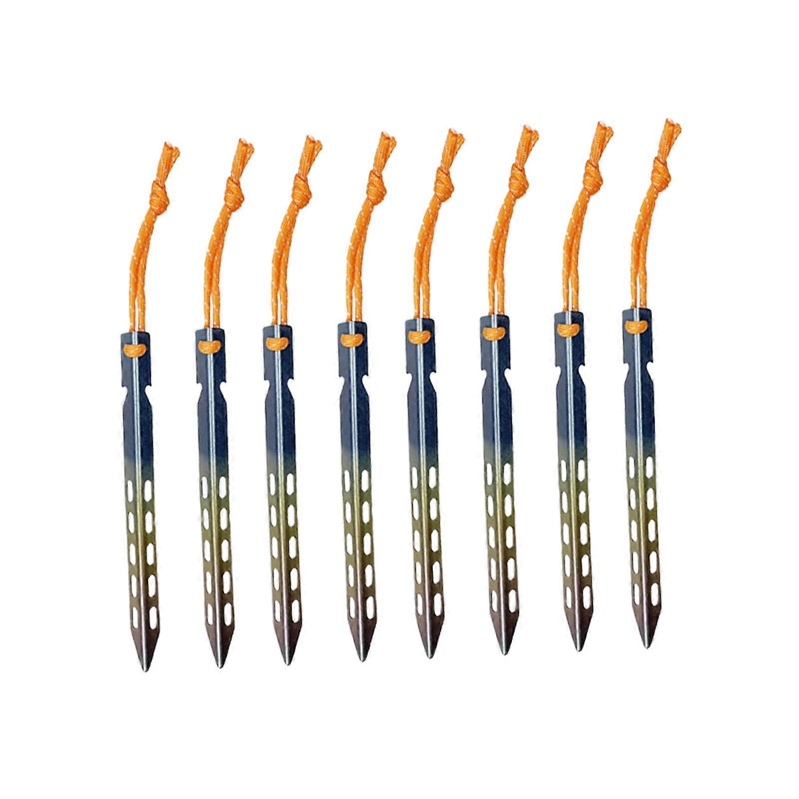 8Pcs Tarp Pegs Unbreakable Practical Ground Stakes for Gardening Tarp Canopy