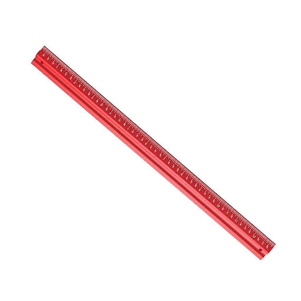 Compact & Precise Woodworking Ruler Metric/Inch Versatile Ruler Aluminum Alloy