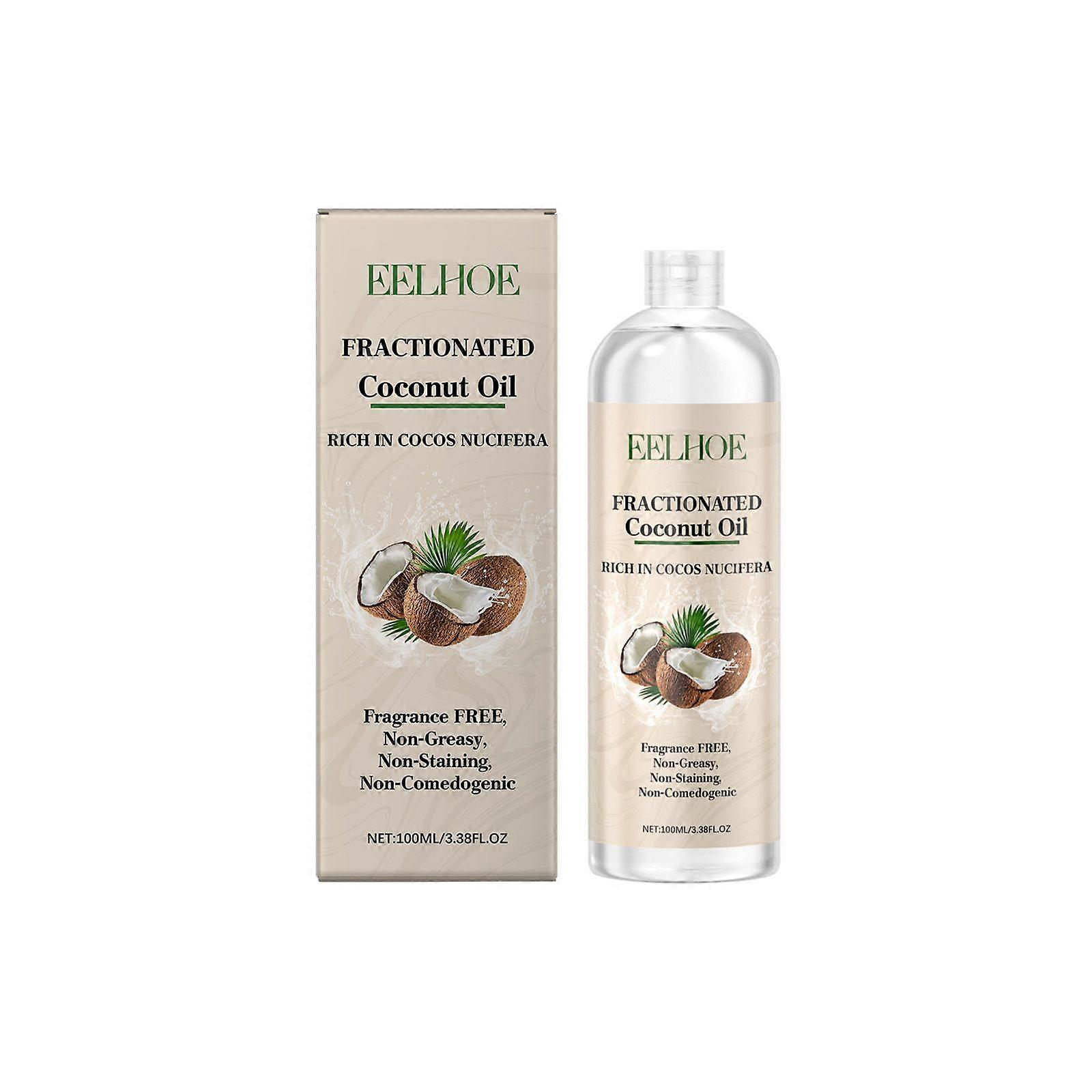 Óleo de coco fracionado para cuidados com os cabelos, óleo de coco para cuidados com os cabelos, óleo de cuidados com os cabelos nutritivo para cabelos reparadores de cor danificada