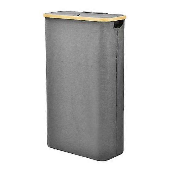 Tall laundry baskets can hold a large amount of clothes while taking up very little space. Always Upright: Designed with 4 removable poles, bamboo