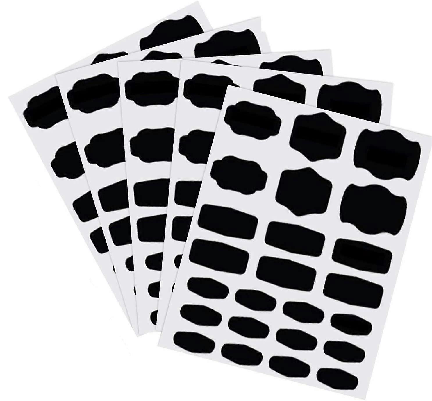 Blackboard Stickers,waterproof Blackboard Reusable Blackboard Stickers With Erasable White Chalk Marker For Glass Bottles, Bottles Organising