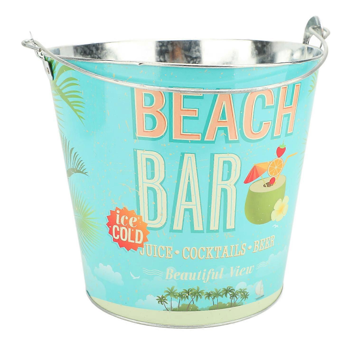 Handheld Ice Bucket Thickened Portable Insulated Beverage Tub Cooler for Party Gathering Outdoor BBQ