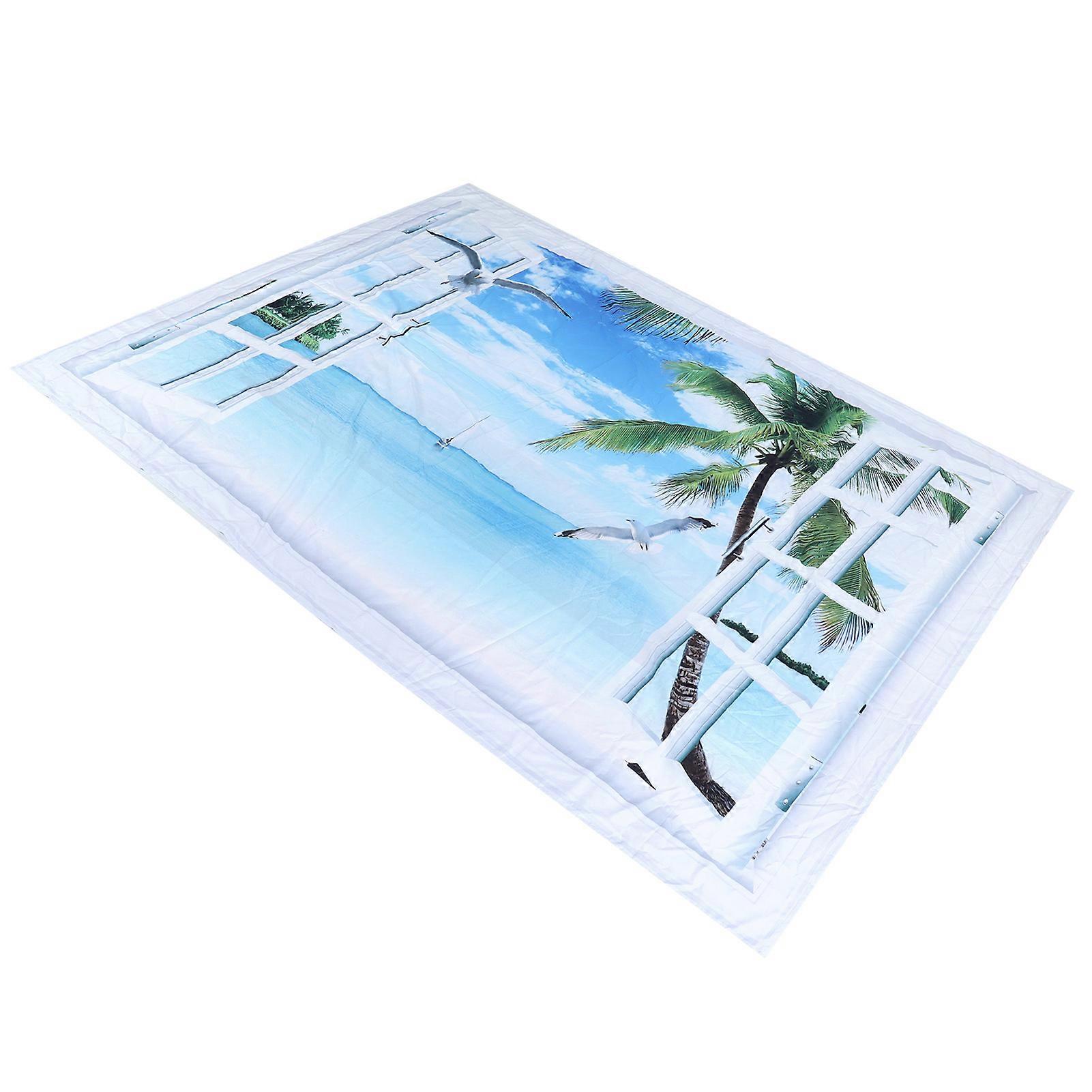 Tapestry 6.6x4.9ft Polyester Beach Landscape Wall Hanging Decor