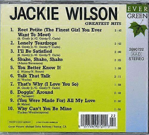 Greatest Hits Wilson Jackie CD