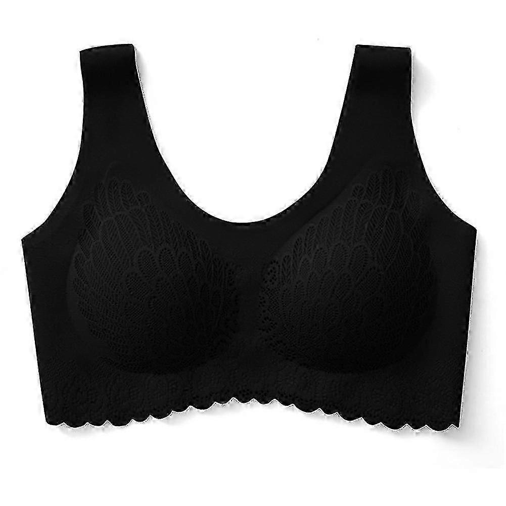 Látex 5d Sutiã sem fio sem fio sem emenda empurrar para cima mulheres respiráveis sutiã cueca