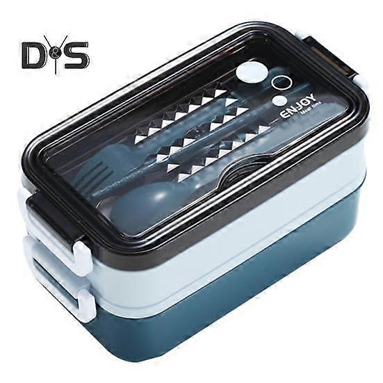 Lunch Box with Cutlery Large Capacity Leak-Proof Easy to Clean Bento Food Box for Home Office School