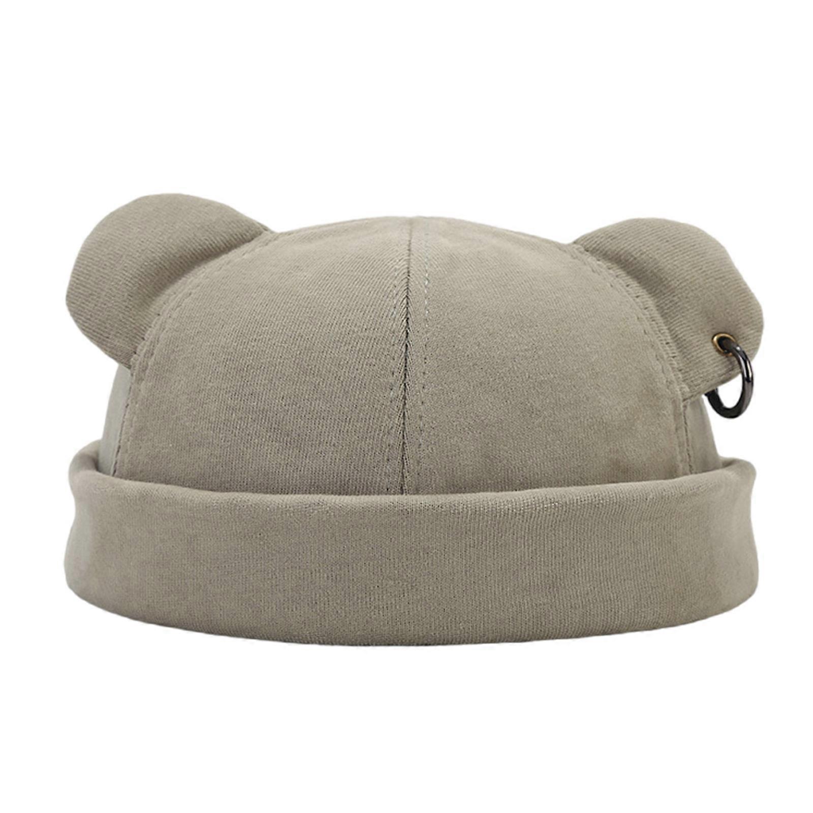 Chapeau d’hiver épaissi avec oreille d’ours pour hommes femmes Unisexe Hiver Automne Respirant Bonnet Chapeau Mode Couvre-chef Accessoire Vert clair
