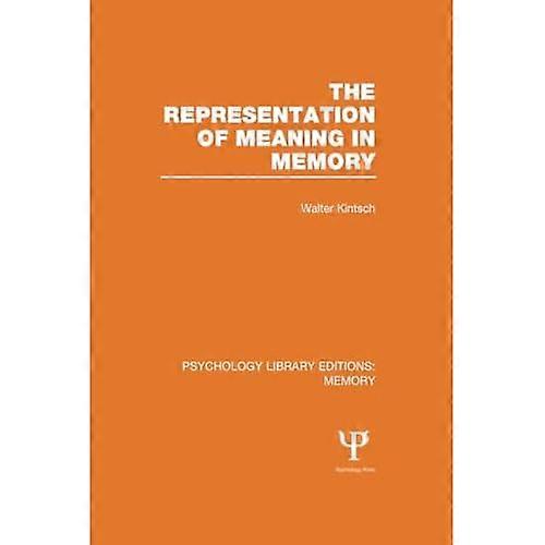 The Representation of Meaning in Memory (Ple: Memory)