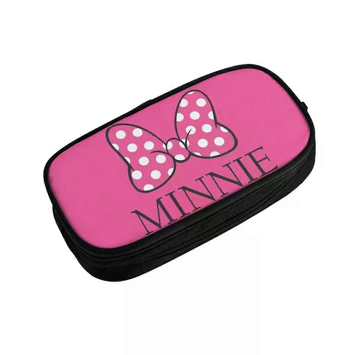 t2255 Minnie Bow Tie Pencil Cases Minnie Mouse Pen Box Bag Student Large Students SchoolPencil Box chyd2255