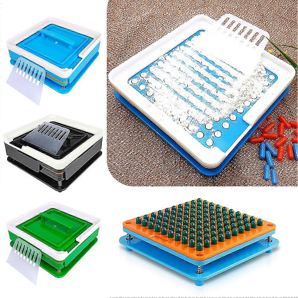 Capsule Filling Manual Machine 100 Holes Vitamins Powder Capsules Filling Tool for Home Use