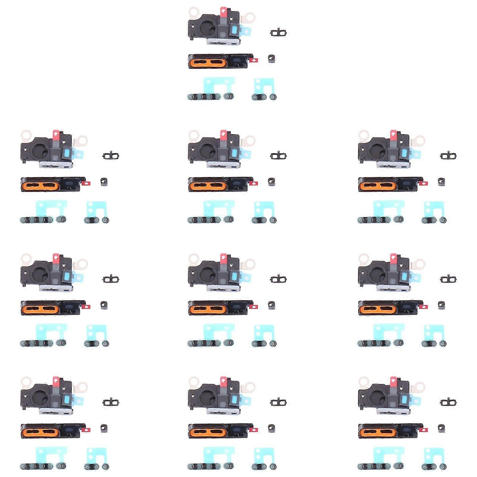 10 Pcs Speaker Dustproof Mesh With Frame For Iphone 12,Black PXCL