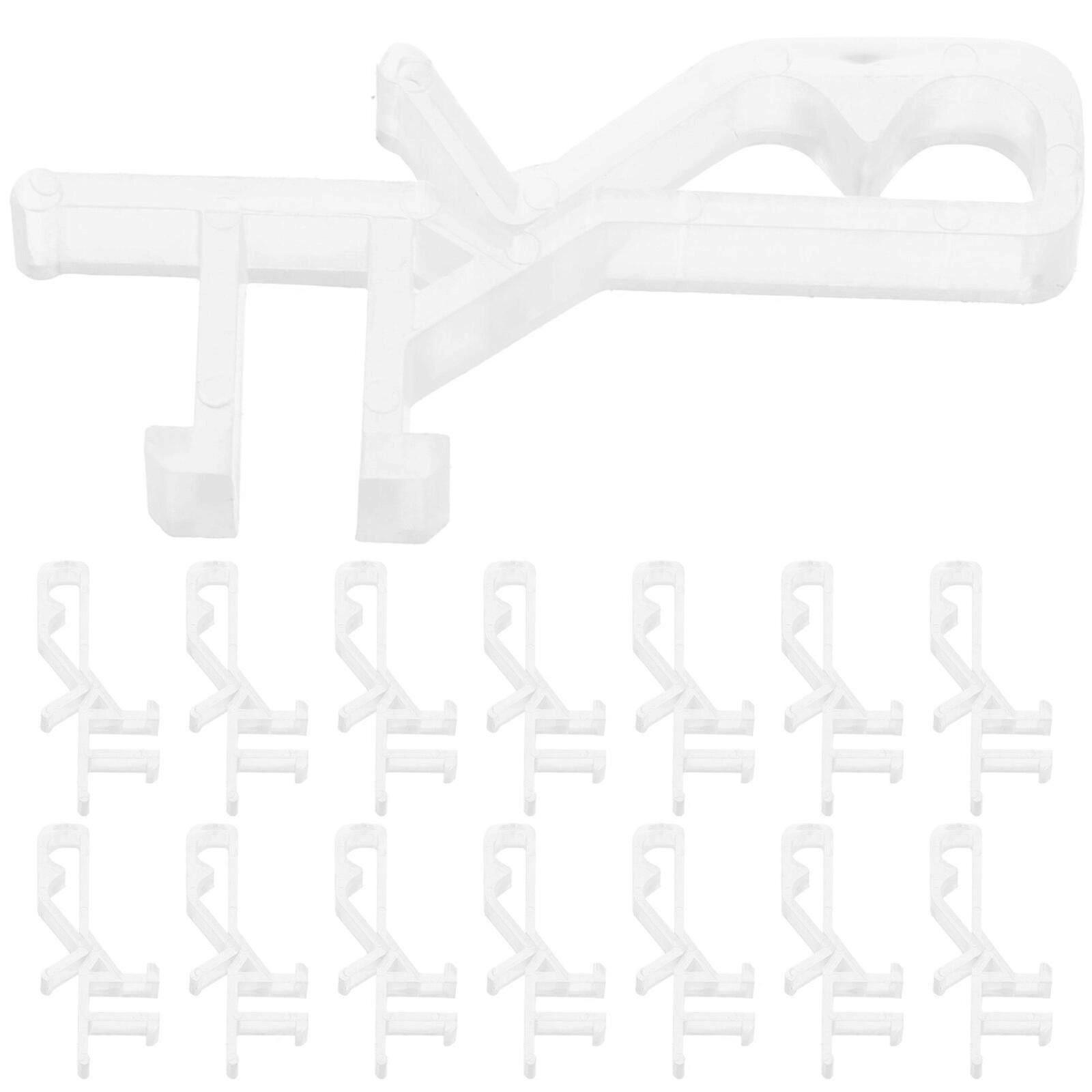 20pcs Blind Clips Valance Baffle Clamps Replaceable Blind Clamps Valance Retainer
