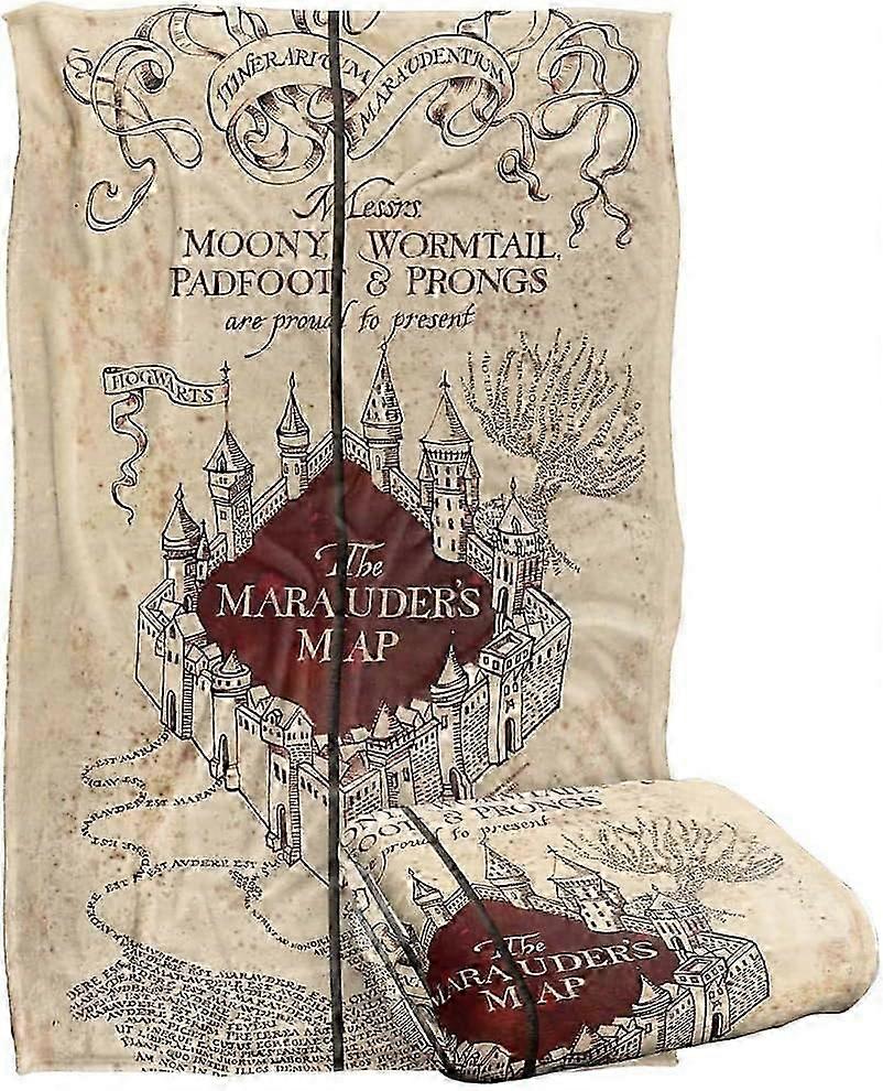 unique Harry Potter Marauder's Map Officially Licensed Silky Touch Super Soft Throw
