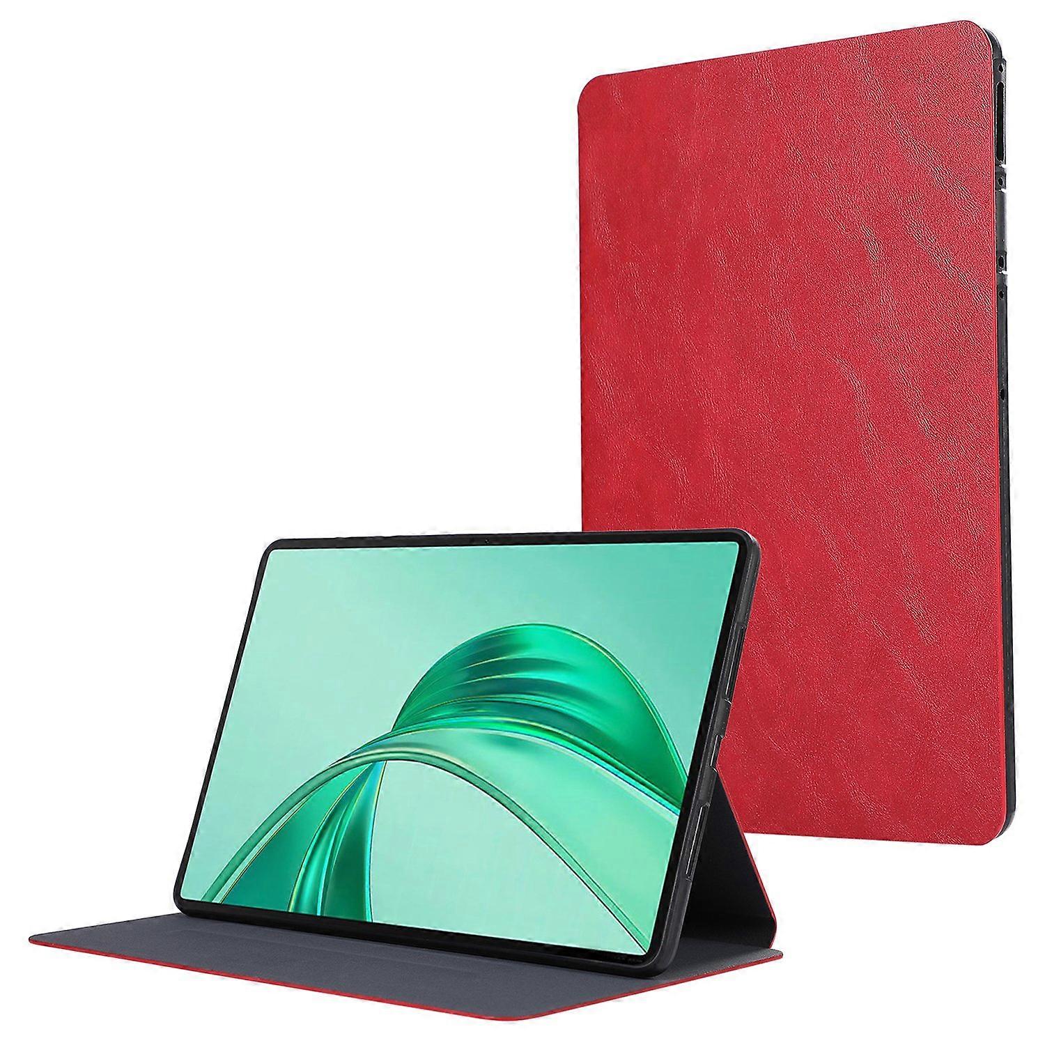 For Honor Pad X8a Shockproof Case PU Leather Tablet Cover with Stand-Red