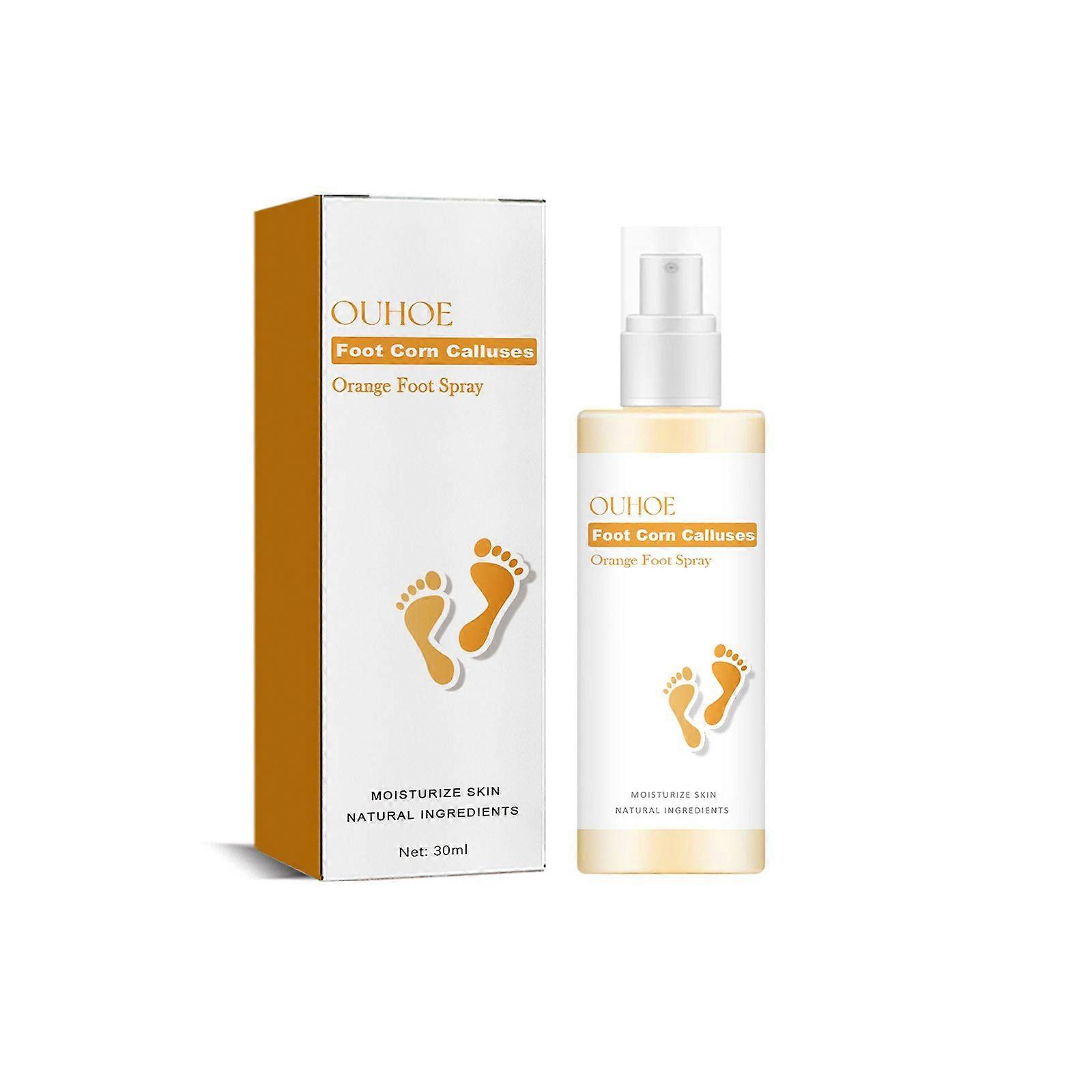 Revitalizing Foot Callus Remover Spray with Orange & Saffron Extract Fast-Acting Moisturizer, Pain Relief, and Dead Skin Removal for Soft, Smooth, an