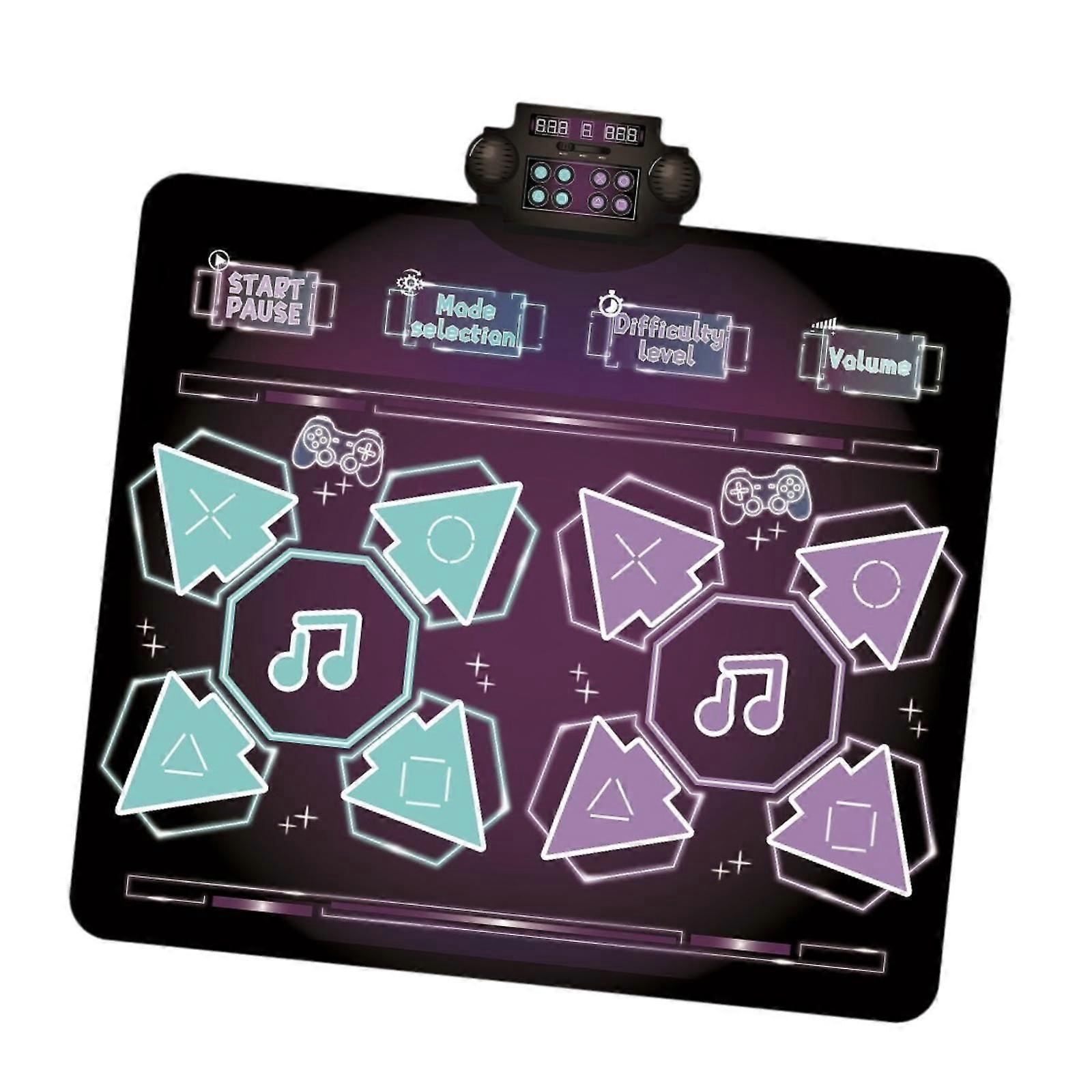 Dance Mat Lightweight Double Player Game for 3 4 5 6 7 8 Years Old Boys Kids