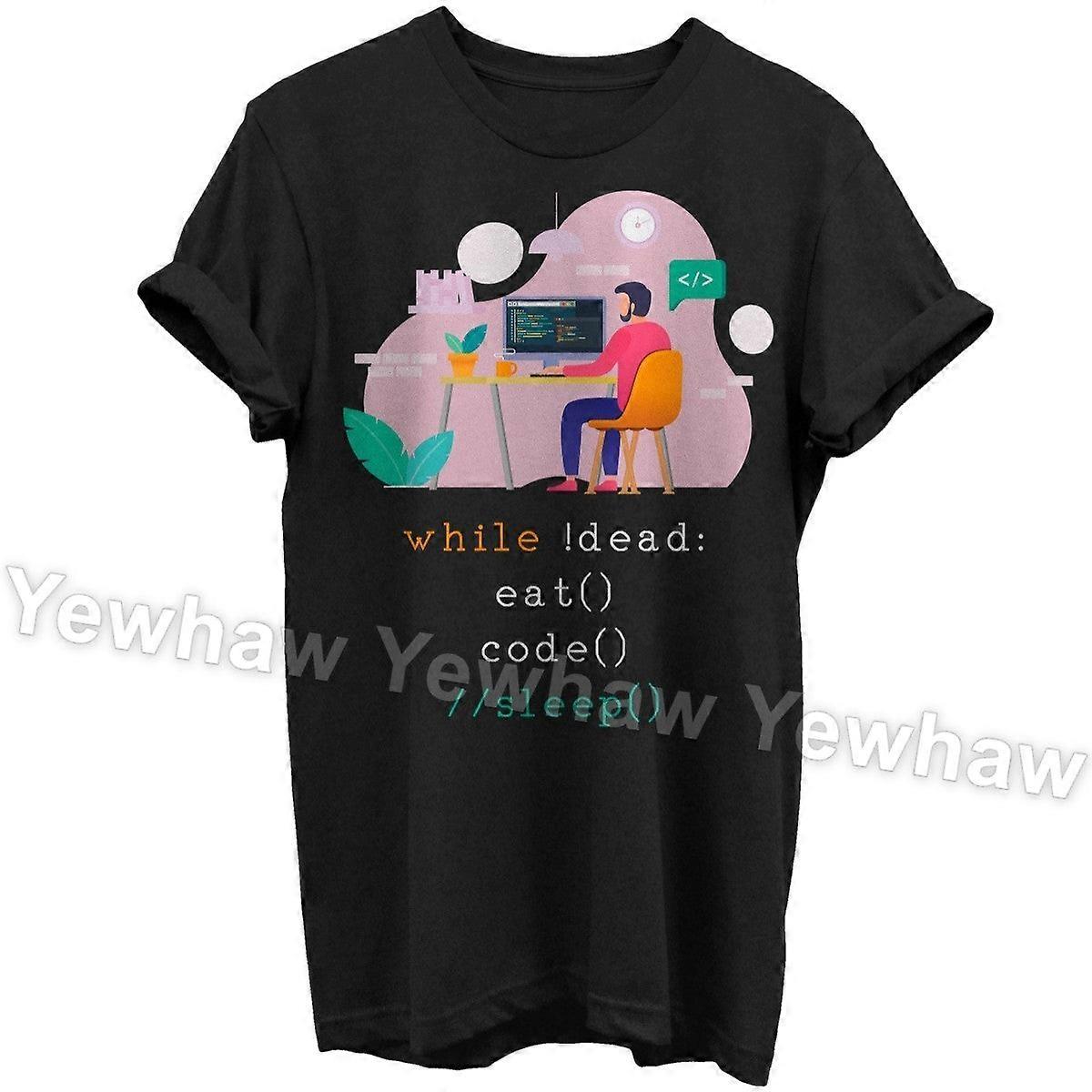 Programmering, Äta, Sova, Kodning, Rolig T-shirt, Webbutvecklare, Programmerare, Mjukvaruutvecklare, Kodare Gåva