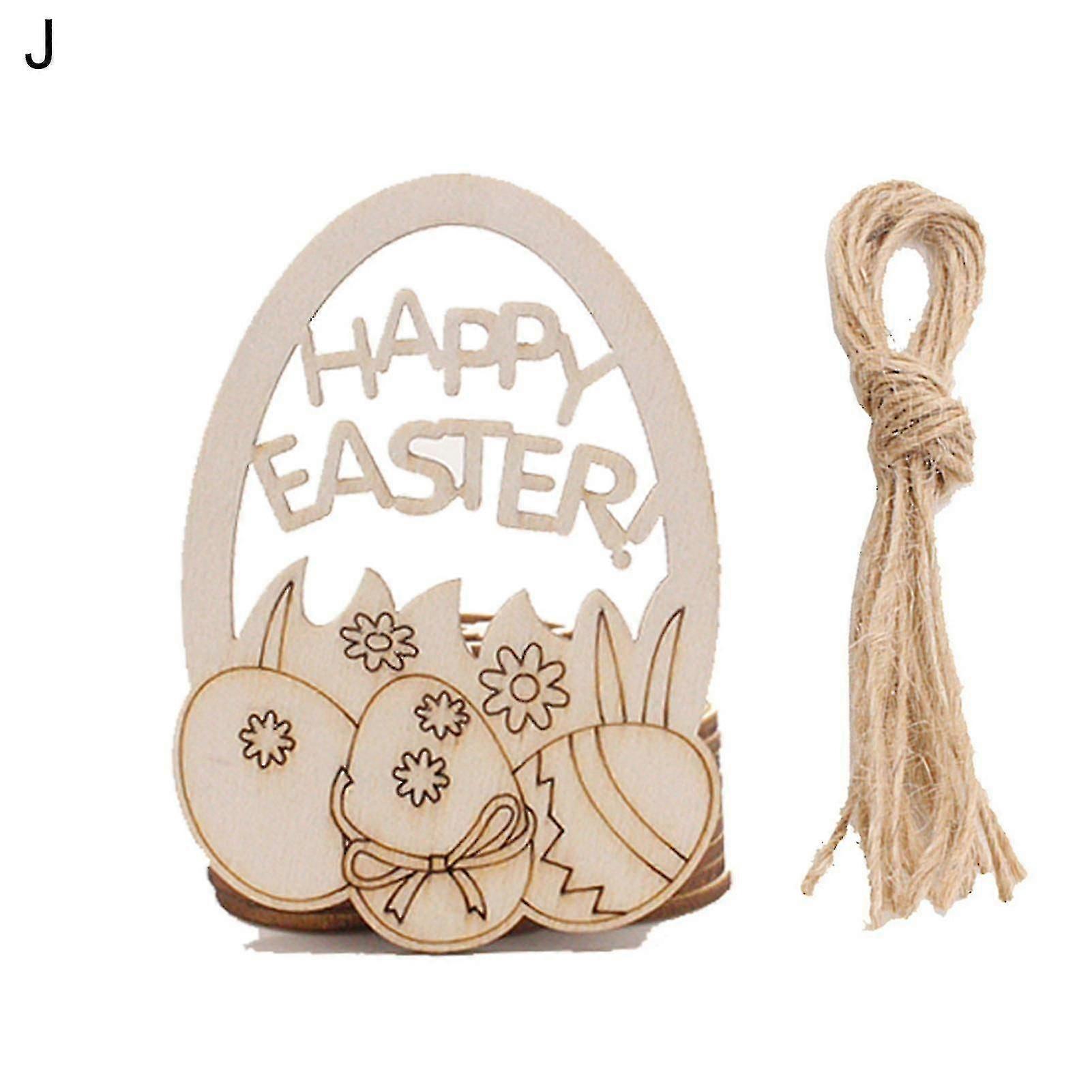 1 Set Innovative Wall Pendant Anti-rust Easter Bunny Egg