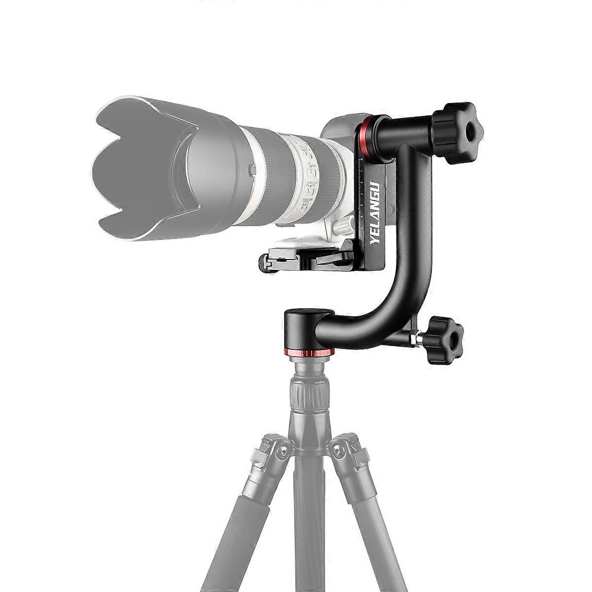 YELANGU A201 360 Degree Horizontal Gimbal Tripod Head for DV and SLR Cameras (Black)