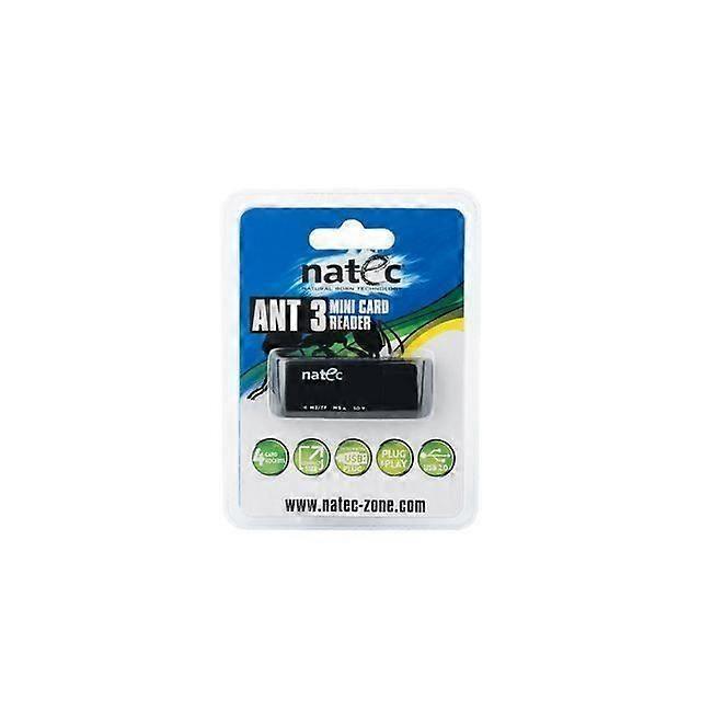 NATEC MINI ANT lecteur de carte 3 - SDHC MMC M2 micro SD - USB 2.0 noir NCZ-0560
