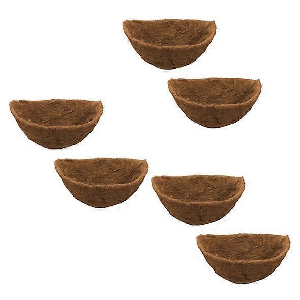 Half Circle Planter Coco Fiber Liners Compatible With Wall Baskets 2pack 14 Inch