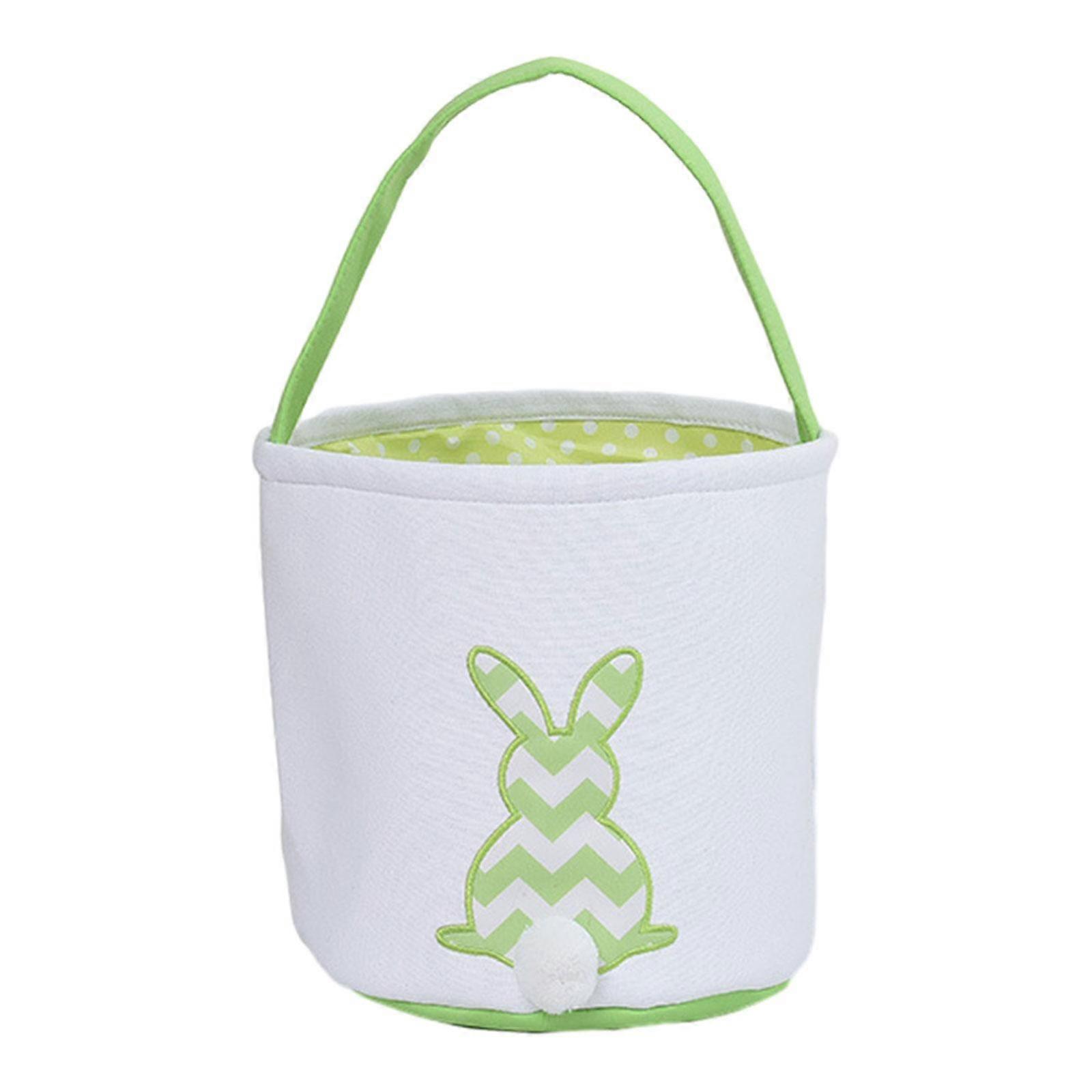 Easter Basket Canvas Easter Bucket, Adorable, Easter Decor Decorations for Candy