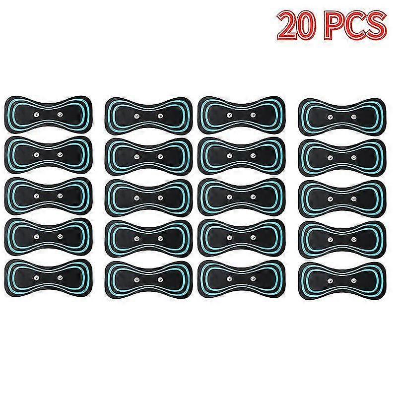 Baicccf 1-50Pcs Gel Pads For Neck Massager EMS Muscle Massager Pulse Patches Back Stimulation Sticke