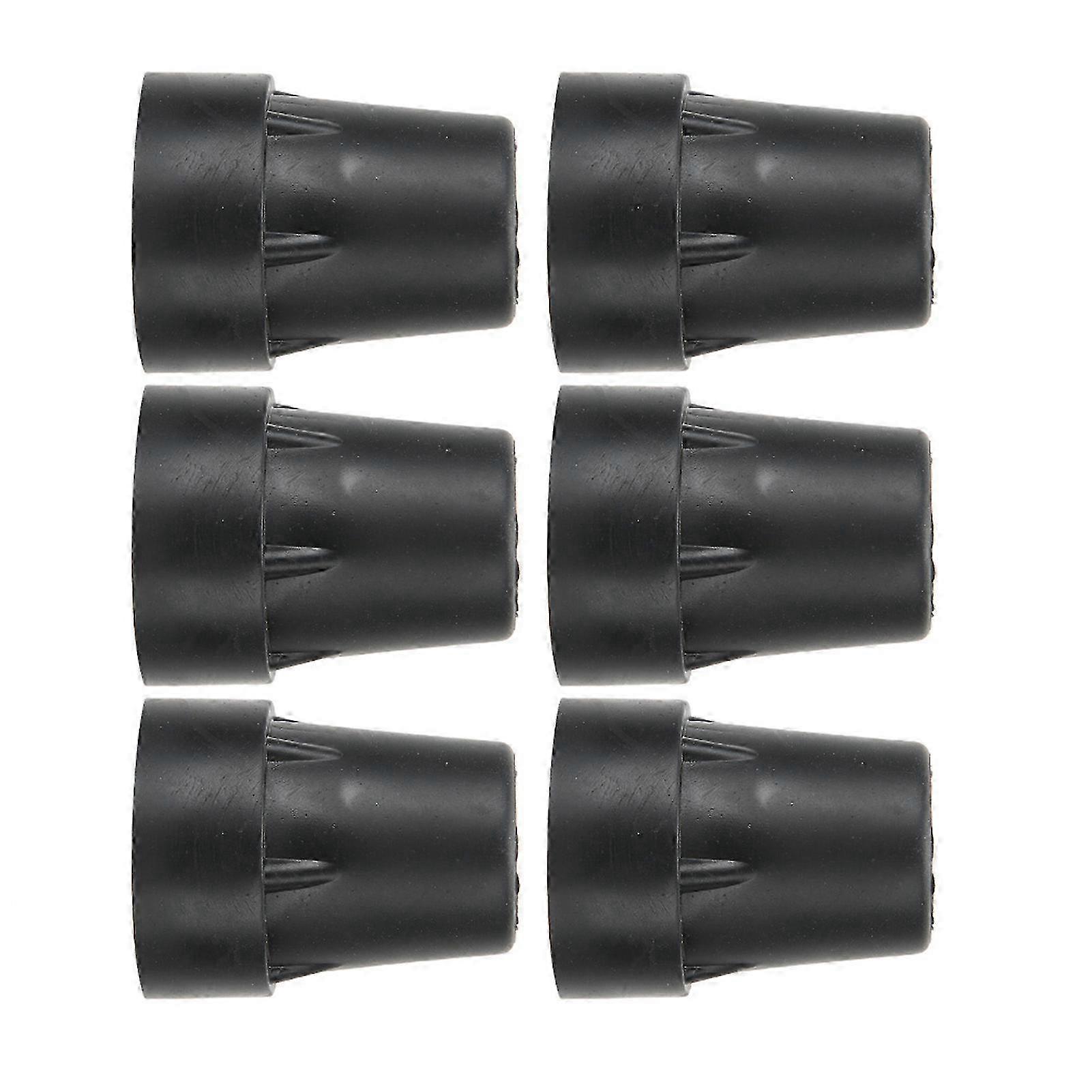 6pcs Walking Stick Bottom Pads AntiSlip Walking Canes End Cover Tip Accessory