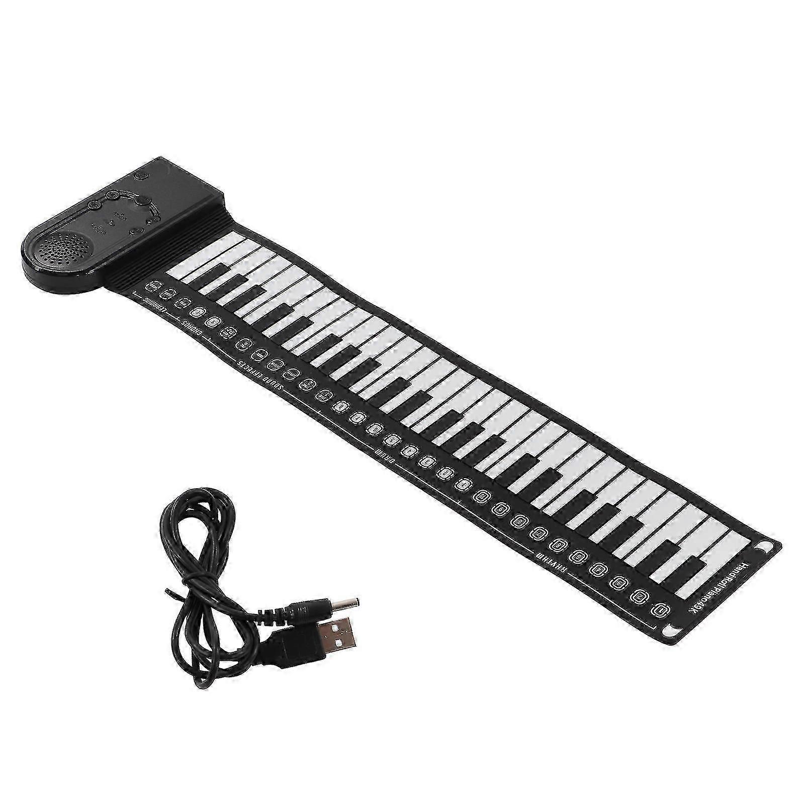 2024 Hand Roll Piano 49 Key Portable Foldable Electric Keyboard Piano with Speaker for Beginners Musical Instrument-Good