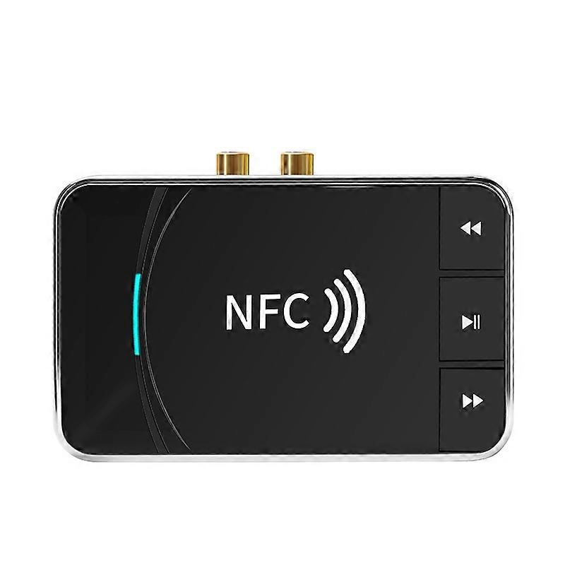 N100 NFC Desktop Bluetooth 5.0 Receiver & Transmitter Car Bluetooth Speaker Audio Adapter(Black)
