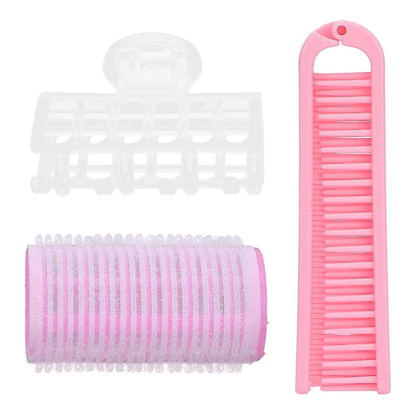Ensemble de bigoudis pour cheveux à faire soi-même (rose)