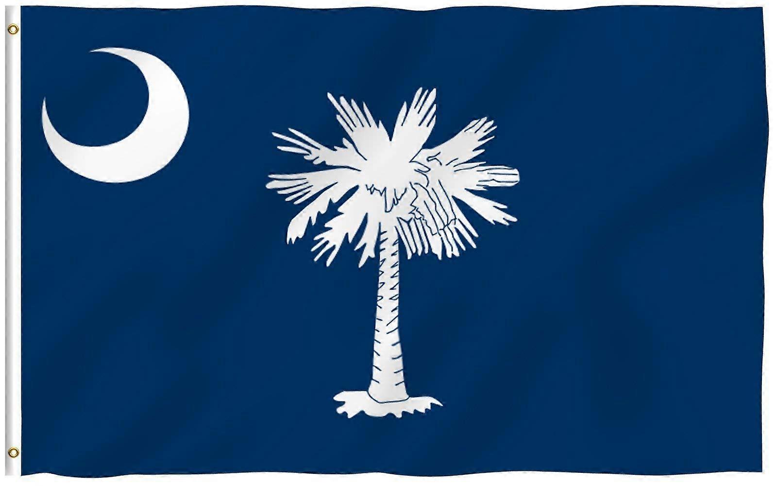 Anley Fly Breeze 3x5 Foot South Carolina State Polyester Flag - Vivid Color and Fade Resistant
