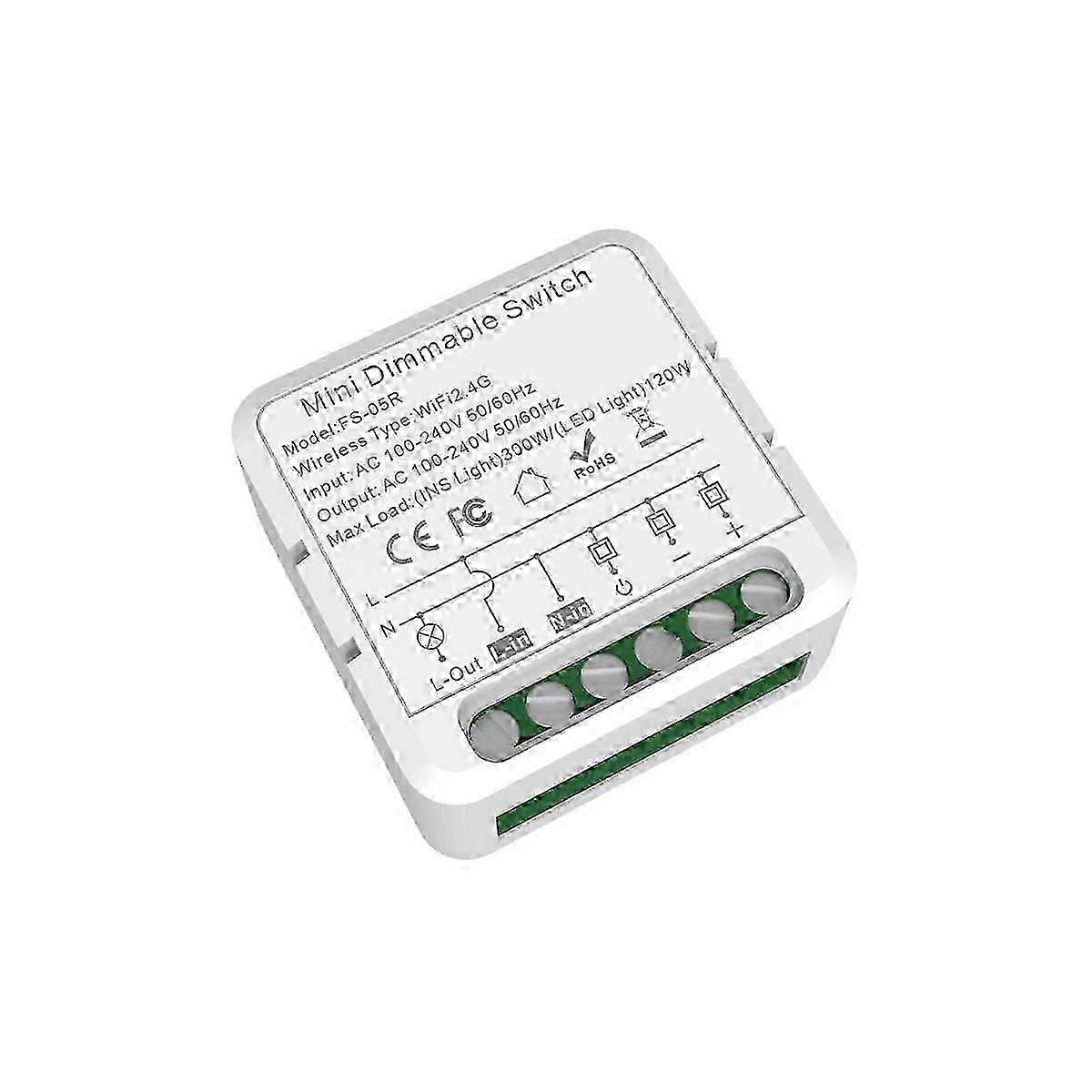 Tuya WiFi Smart Dimmers Switch Module Supports 2 Way Control LED Lights Dimmable Switch Work with f
