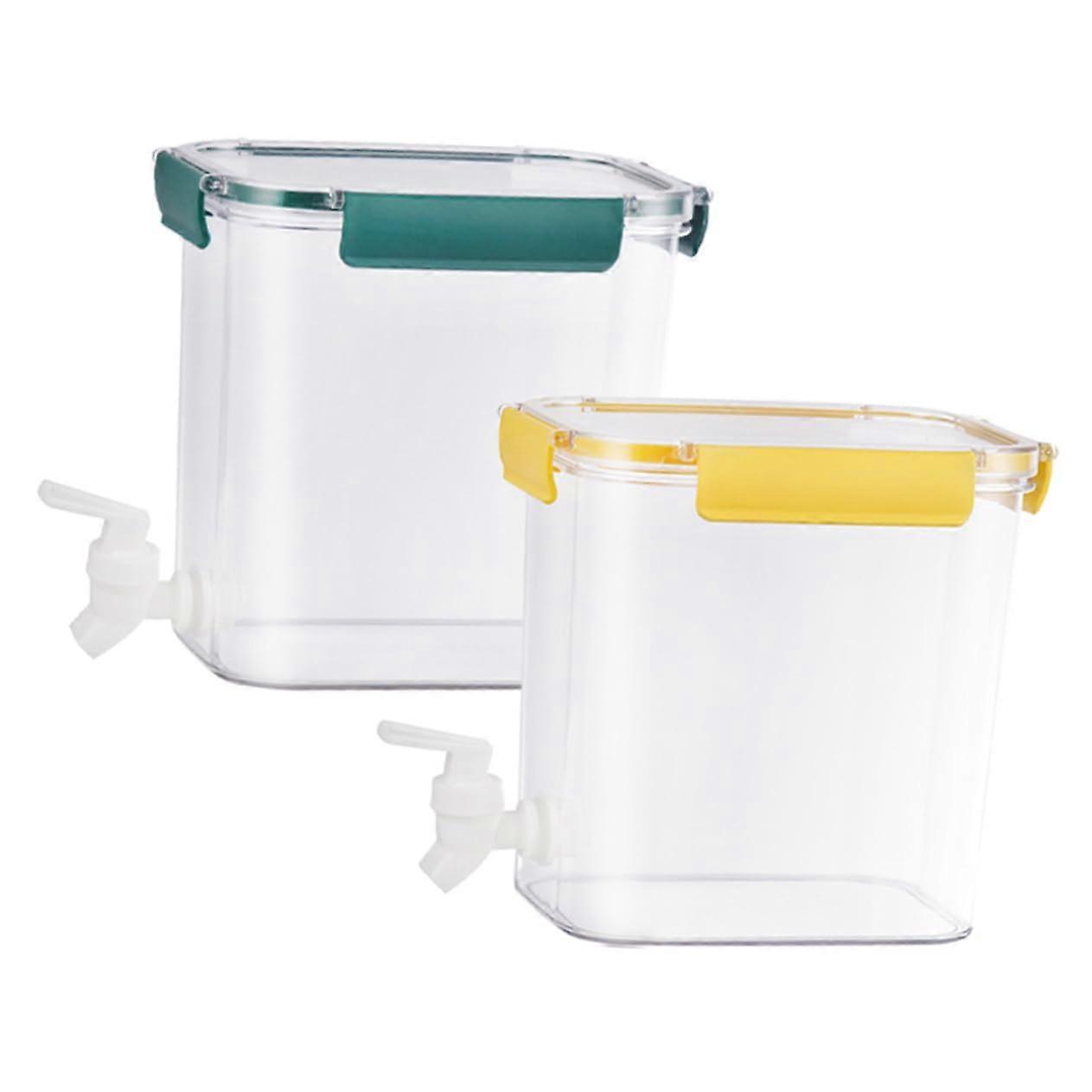 2 Pcs Juice Container Stylish Versatile Easy to Clean Maintain for Home Events