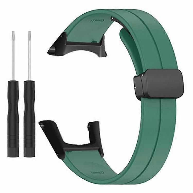 For Sunnto Ambit 3 / Ambit 3 Sport / Ambit 3 Run Watch Band Silicone Soft Strap with Magnetic Folding Clasp