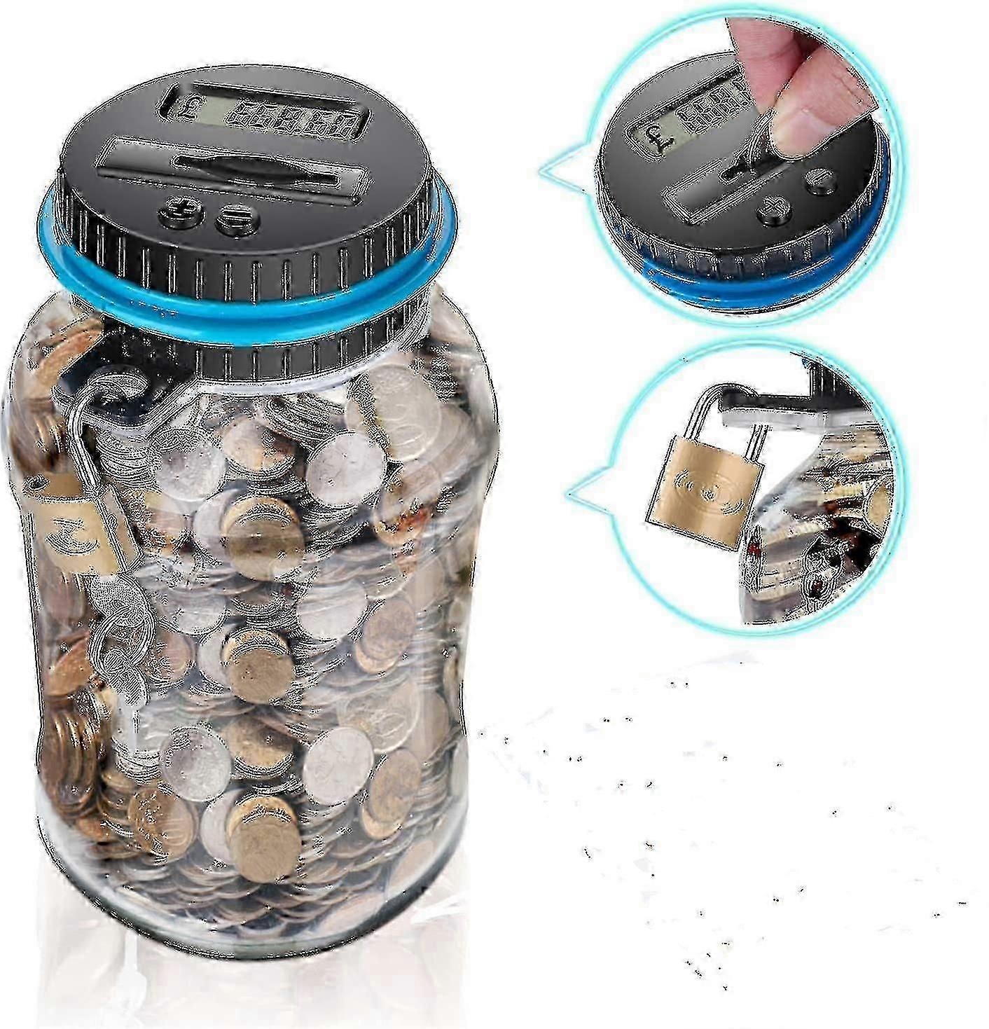 Piggy Bank With Lock, Counting Piggy Bank, Digital Display Piggy Bank_f