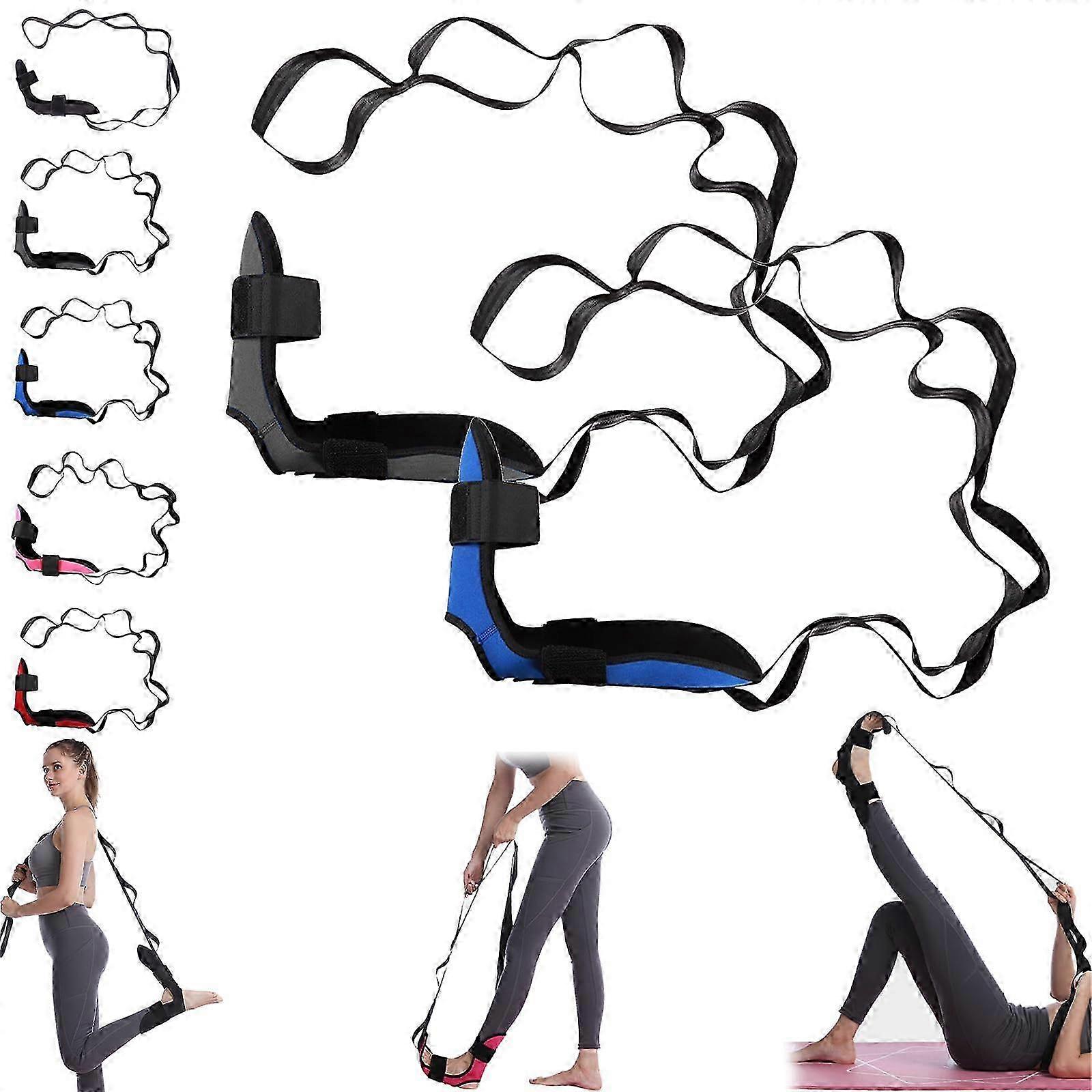 1pc Stretching Strap with-Loop Detachable Foot Muscle Training Resistance Rope for Women Men