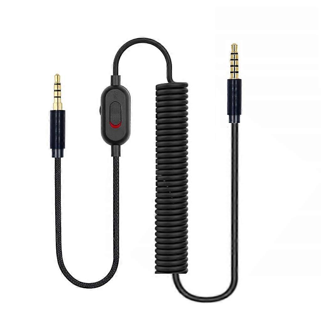 Headset Cord Inline Mute Control Headset Extension Cable 6.5 Feet