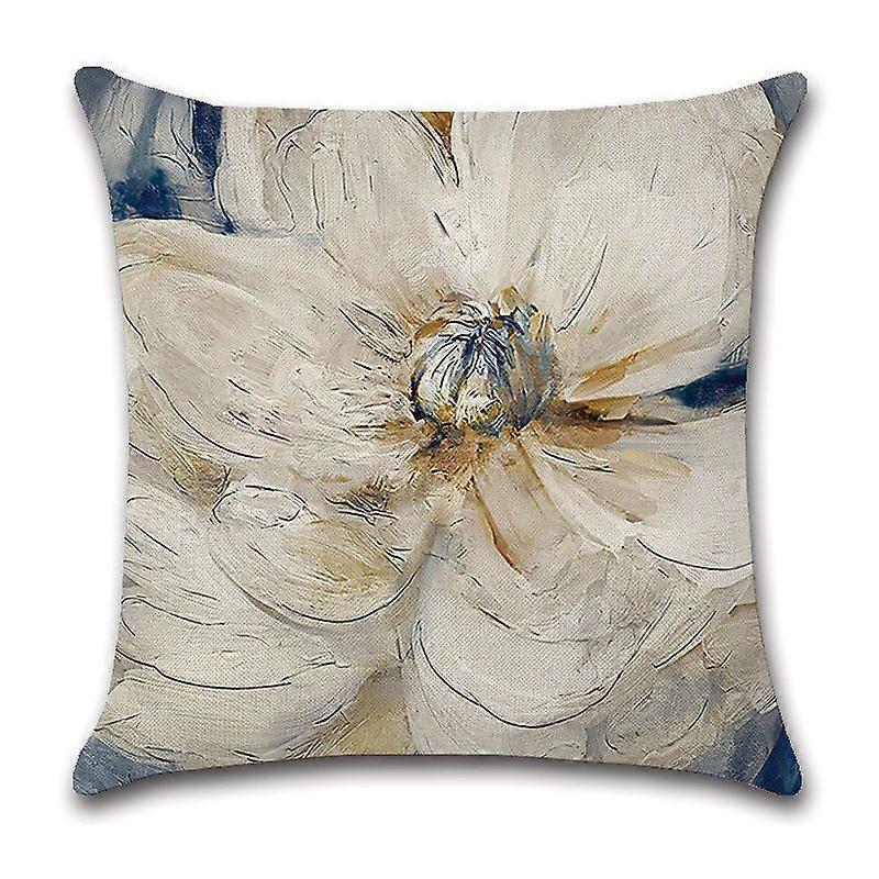 4-Pack Vintage Painted Linen Throw Pillowcases