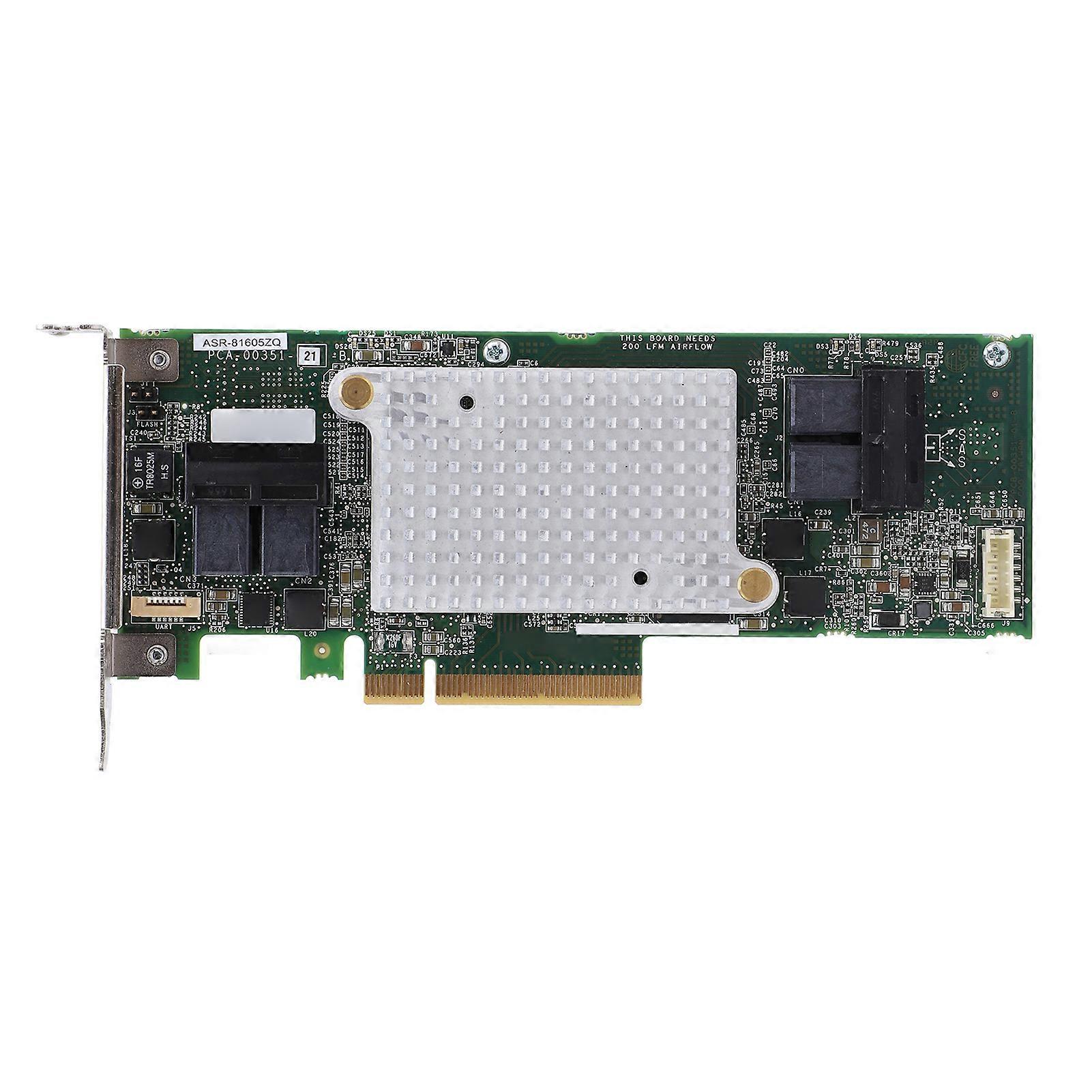 ASR 81605ZQ Array 12Gbps 1GB Cache 16 Channels 256 Storage Devices PCIe X8 SAS RAID Controller Card