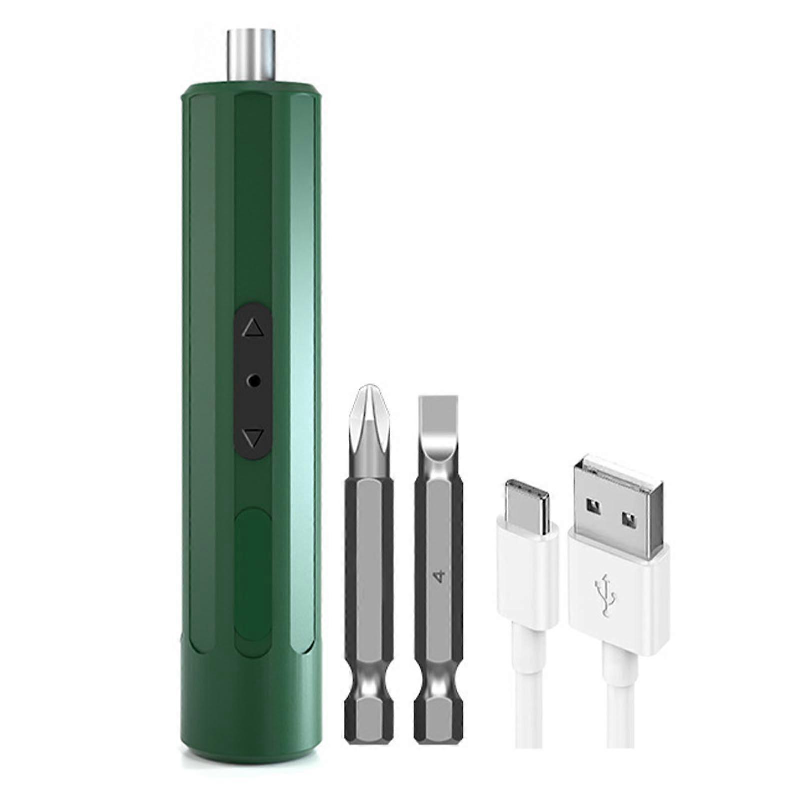 3 Pcs Set Electric Screwdriver Powerful Motor High Speed Large Torsion Rechargeable Mini Power Driver with 2 Bits