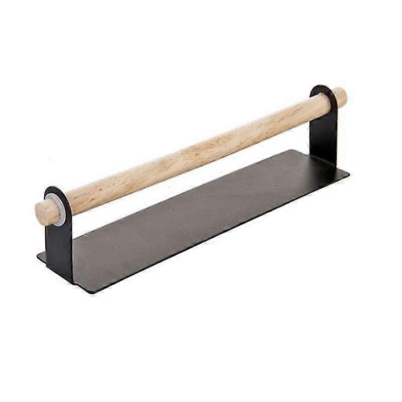 Magna Paper Towel Holder, Magnetic Metal Paper Towel Holder With Bamboo Rod, To Be Fixed Without Drilling, Adhesive Fixing Possible As An Alternative